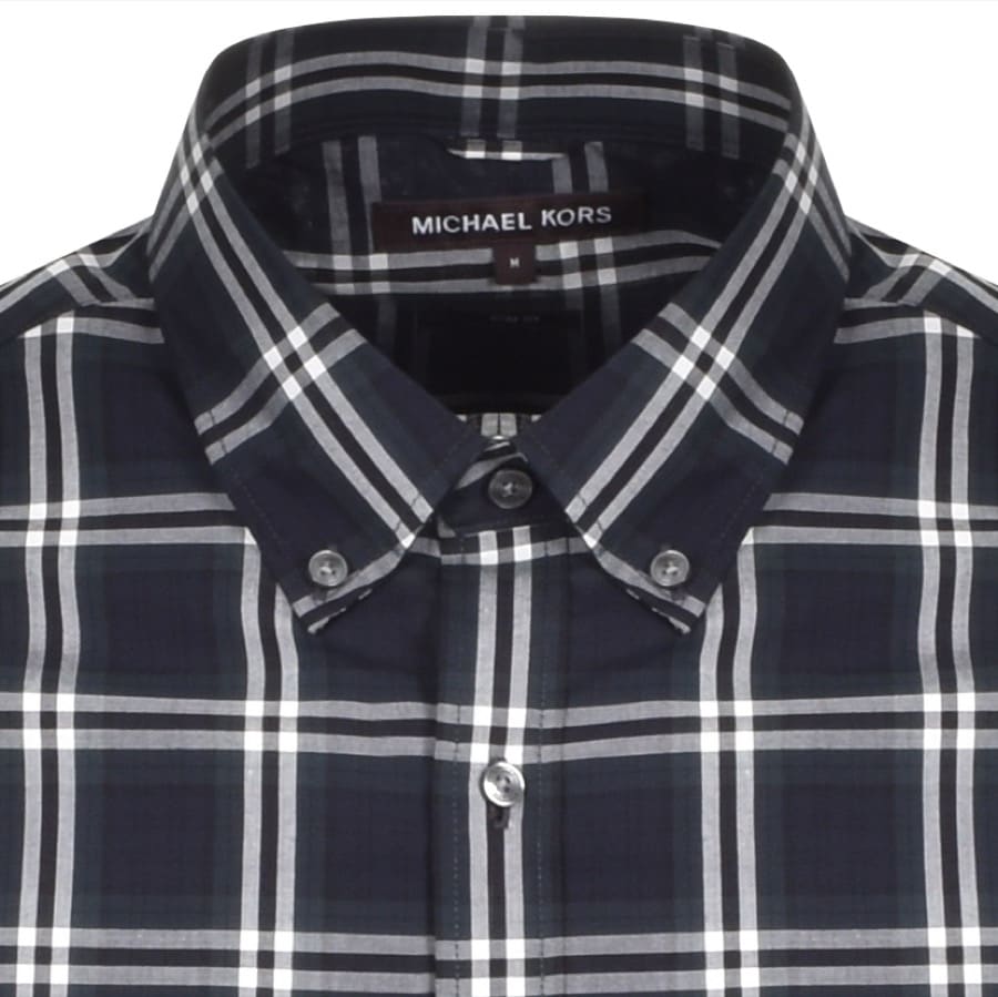 Alternative Image for ProductMichael Kors Long Sleeved Slim Fit Shirt Navy3